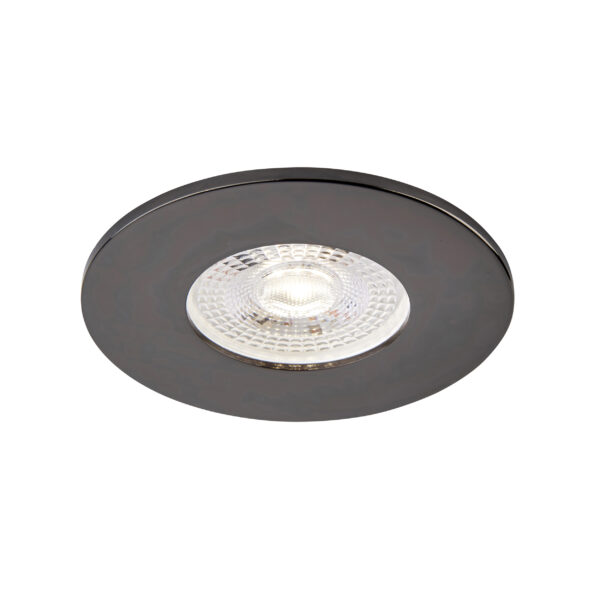 Black Nickel Fixed Bezel for Saxby ShieldONE 65 GU10 Downlight