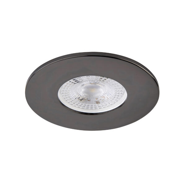 Black Nickel Fixed Bezel for Saxby ShieldONE 65 GU10 Downlight