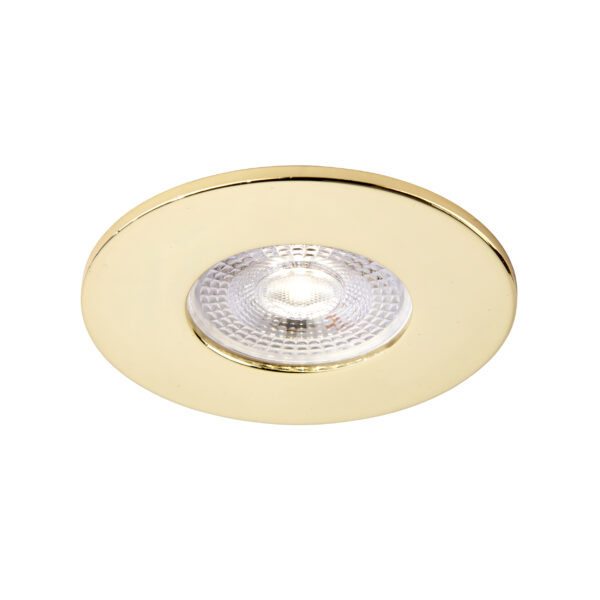 Brass Fixed Bezel for Saxby ShieldONE 65 GU10 Downlight