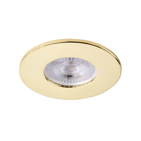 Brass Fixed Bezel for Saxby ShieldONE 65 GU10 Downlight