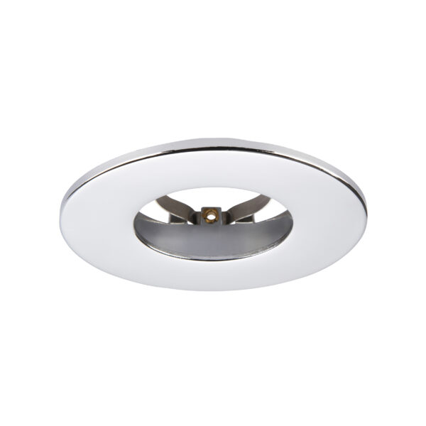 Chrome Fixed Bezel for Saxby ShieldONE 65 GU10 Downlight