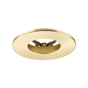 Satin Brass Fixed Bezel for Saxby ShieldONE 65 GU10 Downlight