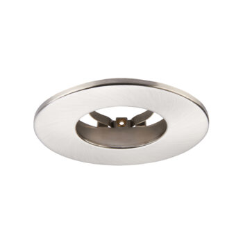Satin Nickel Fixed Bezel for Saxby ShieldONE 65 GU10 Downlight