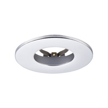 Silver Fixed Bezel for Saxby ShieldONE 65 GU10 Downlight