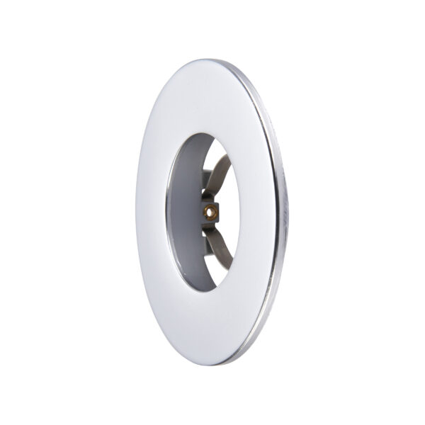 Silver Fixed Bezel for Saxby ShieldONE 65 GU10 Downlight