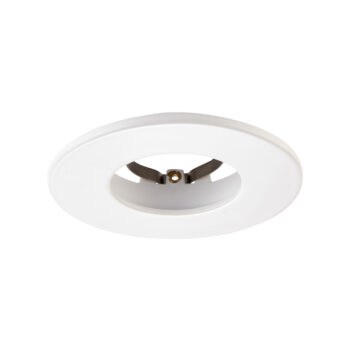 White Fixed Bezel for Saxby ShieldONE 65 GU10 Downlight