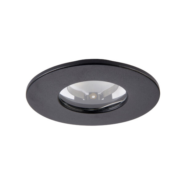 Black IP65 Bezel for Saxby ShieldONE 65 GU10 Downlight