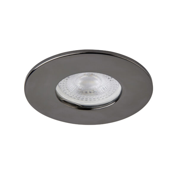 Black IP65 Bezel for Saxby ShieldONE 65 GU10 Downlight