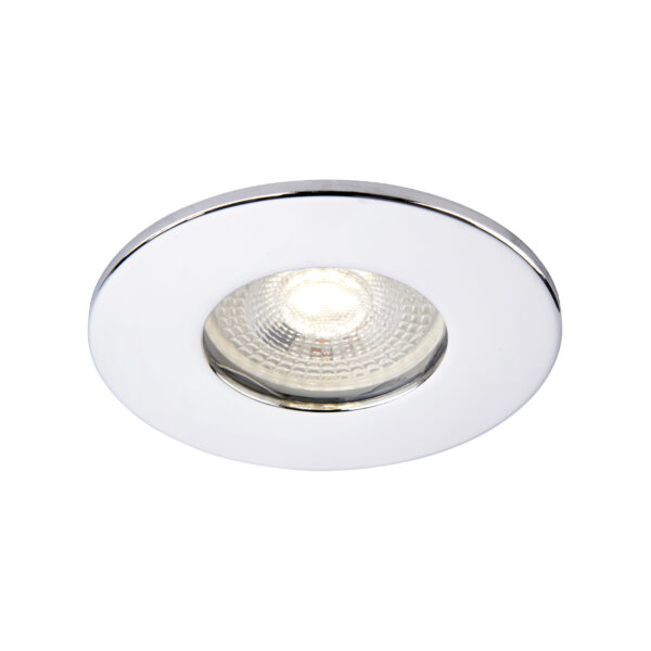 Chrome IP65 Bezel for Saxby ShieldONE 65 GU10 Downlight