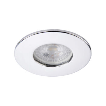 Chrome IP65 Bezel for Saxby ShieldONE 65 GU10 Downlight