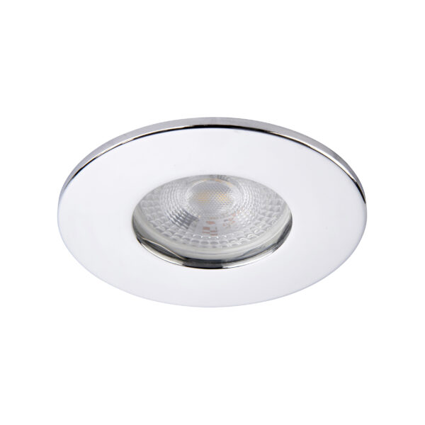 Chrome IP65 Bezel for Saxby ShieldONE 65 GU10 Downlight