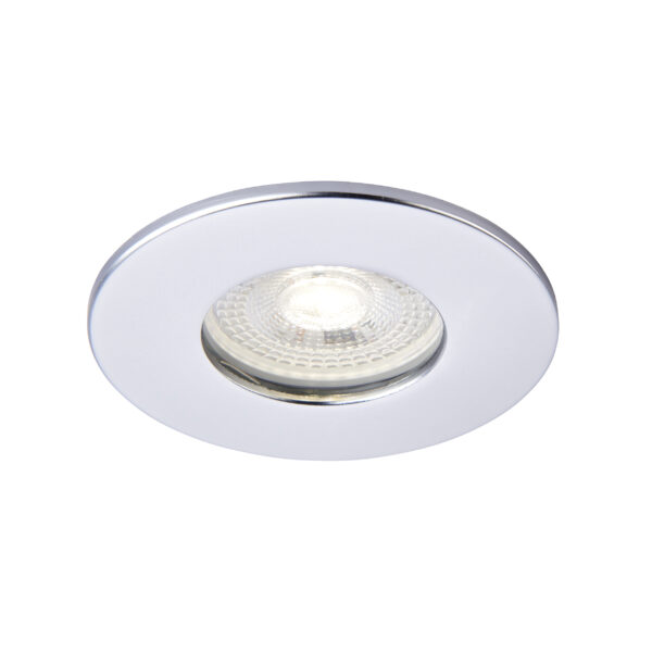 Silver IP65 Bezel for Saxby ShieldONE 65 GU10 Downlight