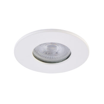White IP65 Bezel for Saxby ShieldONE 65 GU10 Downlight