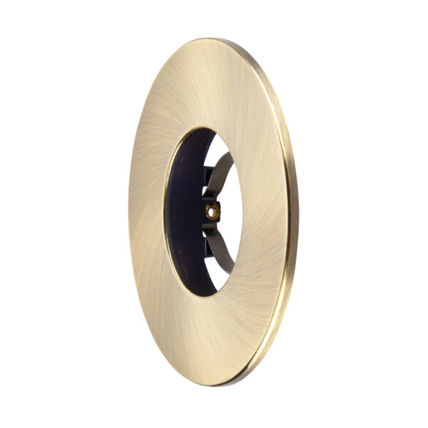 Antique Brass Fixed Bezel for Saxby ShieldONE 75 GU10 Downlight
