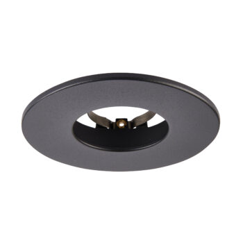 Black Fixed Bezel for Saxby ShieldONE 75 GU10 Downlight