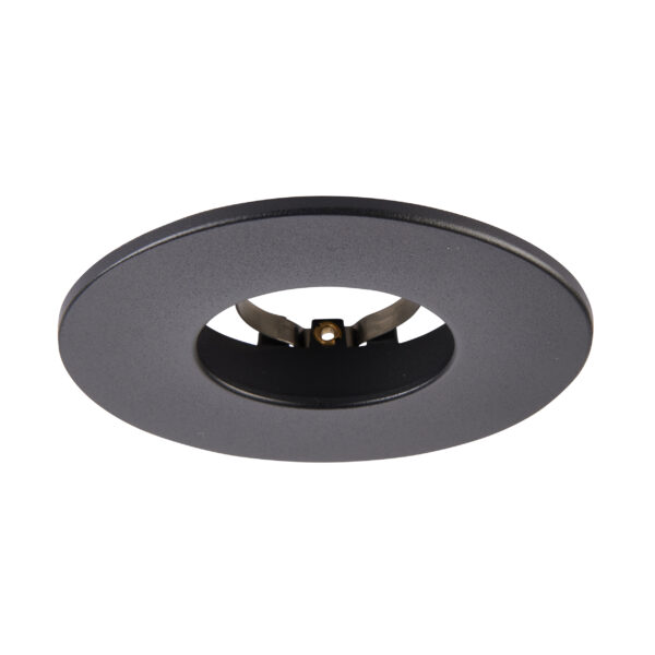 Black Fixed Bezel for Saxby ShieldONE 75 GU10 Downlight