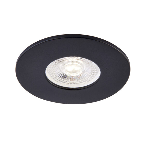 Black Fixed Bezel for Saxby ShieldONE 75 GU10 Downlight