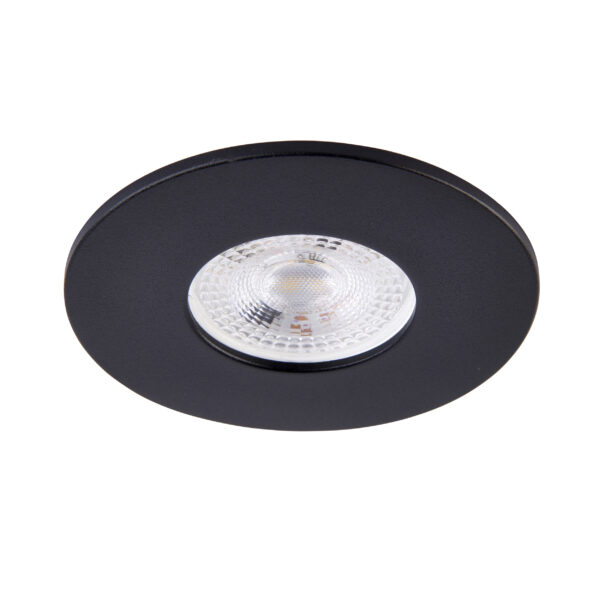 Black Fixed Bezel for Saxby ShieldONE 75 GU10 Downlight