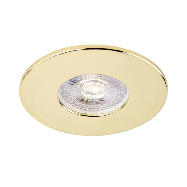 Brass Fixed Bezel for Saxby ShieldONE 75 GU10 Downlight