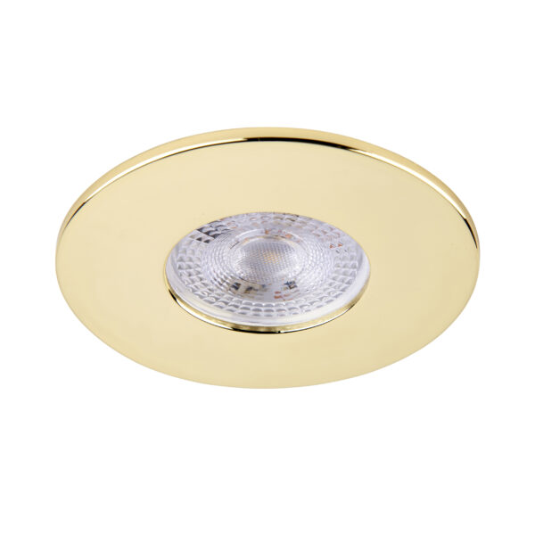 Brass Fixed Bezel for Saxby ShieldONE 75 GU10 Downlight