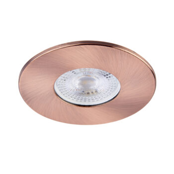 Copper Fixed Bezel for Saxby ShieldONE 75 GU10 Downlight