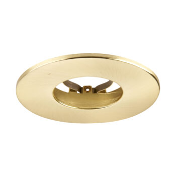 Satin Brass Fixed Bezel for Saxby ShieldONE 75 GU10 Downlight