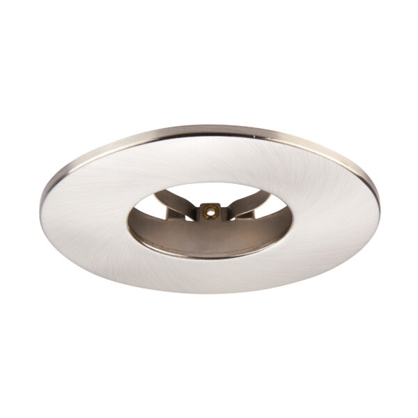 Satin Nickle Fixed Bezel for Saxby ShieldONE 75 GU10 Downlight
