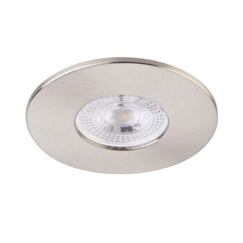 Satin Nickle Fixed Bezel for Saxby ShieldONE 75 GU10 Downlight