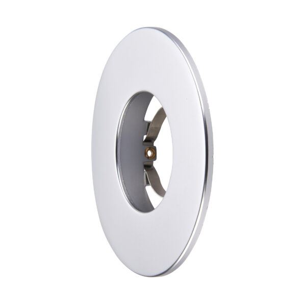 Silver Fixed Bezel for Saxby ShieldONE 75 GU10 Downlight