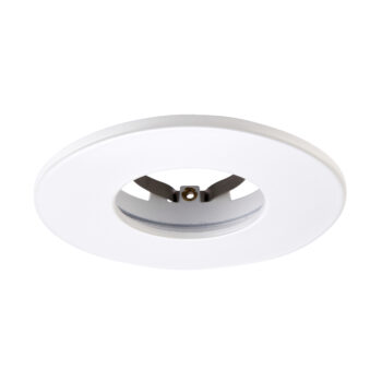 White Fixed Bezel for Saxby ShieldONE 75 GU10 Downlight