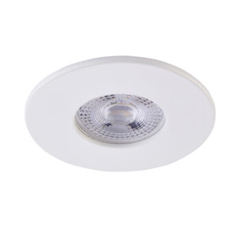 White Fixed Bezel for Saxby ShieldONE 75 GU10 Downlight