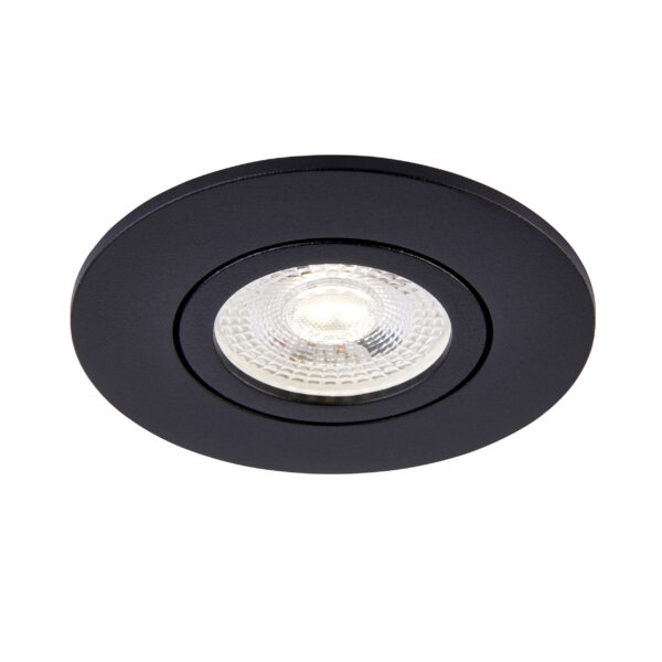 Black Tilt Bezel for Saxby ShieldONE 75 GU10 Downlight
