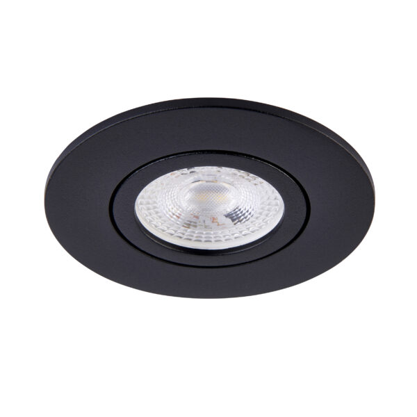 Black Tilt Bezel for Saxby ShieldONE 75 GU10 Downlight