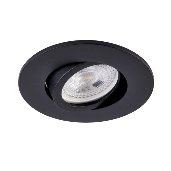 Black Tilt Bezel for Saxby ShieldONE 75 GU10 Downlight