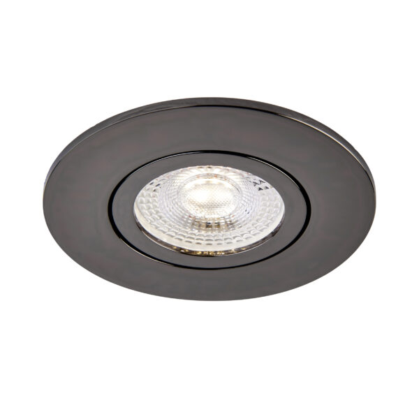 Black Nickel Tilt Bezel for Saxby ShieldONE 75 GU10 Downlight