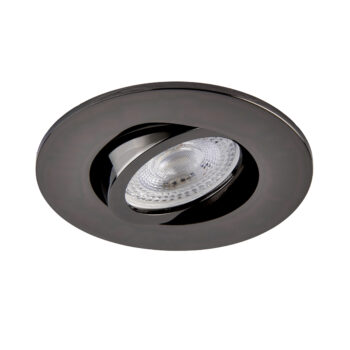 Black Nickel Tilt Bezel for Saxby ShieldONE 75 GU10 Downlight