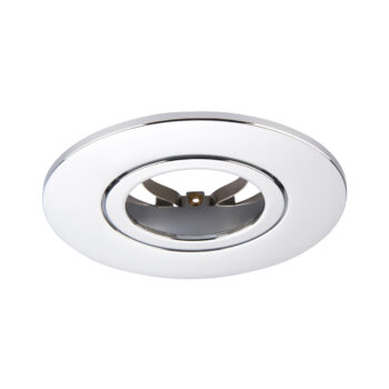 Chrome Tilt Bezel for Saxby ShieldONE 75 GU10 Downlight