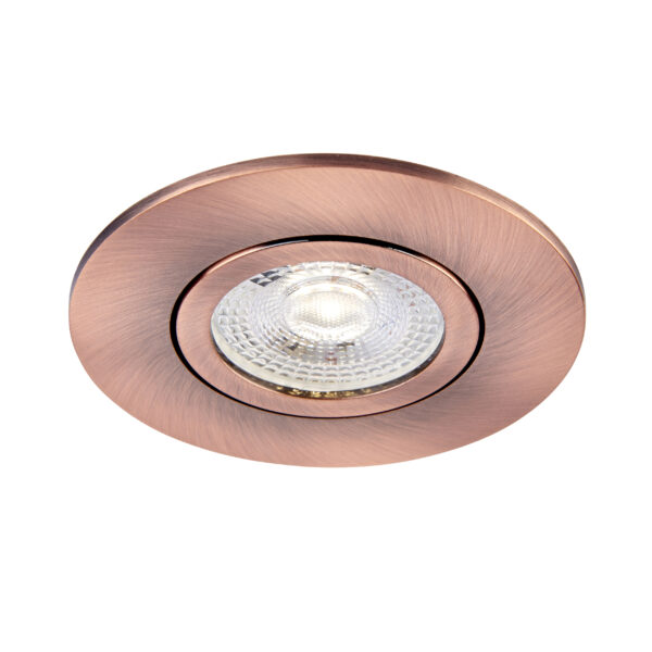 Copper Tilt Bezel for Saxby ShieldONE 75 GU10 Downlight
