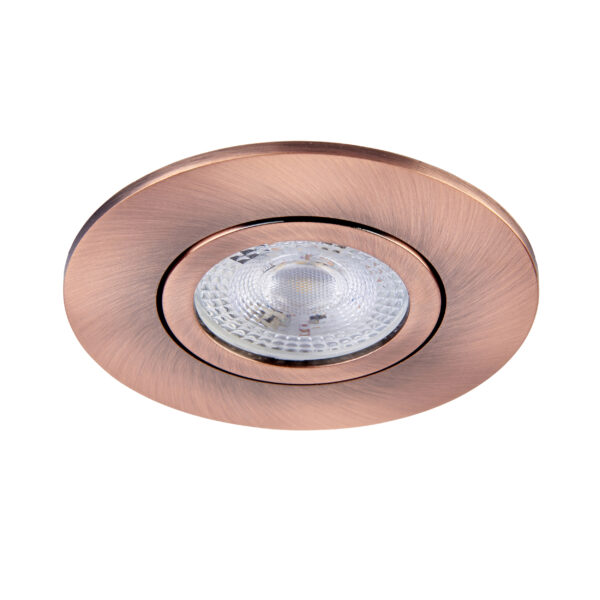 Copper Tilt Bezel for Saxby ShieldONE 75 GU10 Downlight