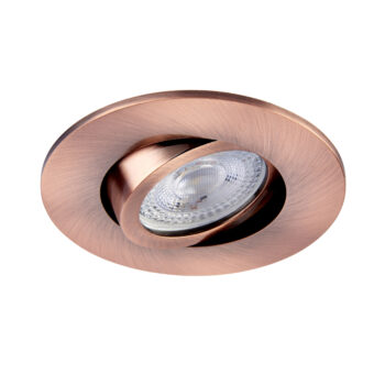 Copper Tilt Bezel for Saxby ShieldONE 75 GU10 Downlight