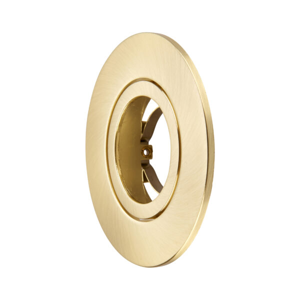 Satin Brass Tilt Bezel for Saxby ShieldONE 75 GU10 Downlight
