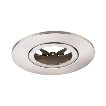 Satin Nickel Tilt Bezel for Saxby ShieldONE 75 GU10 Downlight