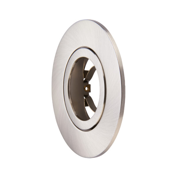 Satin Nickel Tilt Bezel for Saxby ShieldONE 75 GU10 Downlight