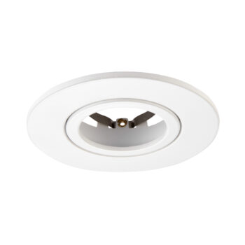 White Tilt Bezel for Saxby ShieldONE 75 GU10 Downlight