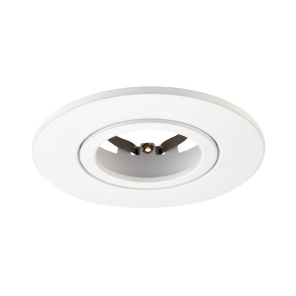 White Tilt Bezel for Saxby ShieldONE 75 GU10 Downlight