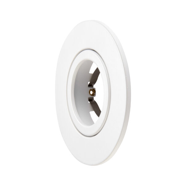 White Tilt Bezel for Saxby ShieldONE 75 GU10 Downlight
