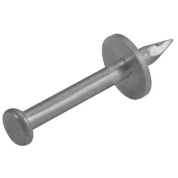 Pack of Unicrimp QCAPN35 35mm steel capping nails for masonry and trunking installations.