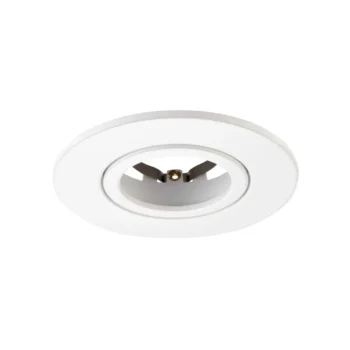 White Tilt Bezel for Saxby ShieldONE 75 GU10 Downlight