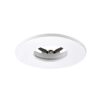 White Fixed Bezel for Saxby ShieldONE 75 GU10 Downlight