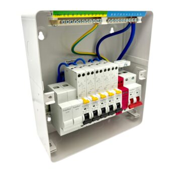 7 Way RCBO Consumer Unit Kit with 100A Main Switch and SPD